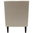 thumbnail image 5 of Fox Hill Trading Ellis 17.5"H Fabric Rolled Arm Lounge Chair in Beige, 5 of 5