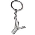 thumbnail image 4 of CIMAXIC Birthday Simple Stylish Letter Key Chain Metal Rhinestones Key Ring Alphabet Keychain Bag Pendant Charm Birthday Gift (Letter Y),3.15"X1.18"X0.08", 4 of 4