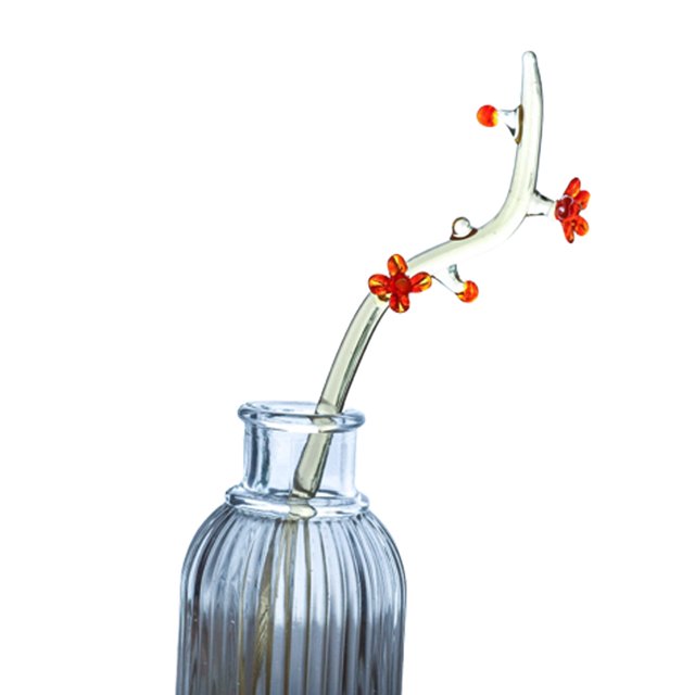 Flores de vidrio soplado a mano para el día de San Valentín, Navidad, cumpleaños, decoración
