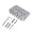 Silver, variant on Yihuala Multifuntional 6 String Electric Bass Bridge Bass Guitar Part Music Instrument Hardware Electric Bass Bridge for Guitar