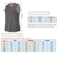 thumbnail image 2 of Men Athletic Tank Sleeveless Quick-dry Elastic Tees Running Training Workout Gym Vest Sportswear, 2 of 7