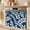 Navy Blue, White, Blue, variant on Navy Blue Leaves Oven Skirt for Farmhouse Kitchen Décor, Farmhouse Botanical Branch Vintage Boho Leaf Oven Curtain Tie Top Decorative Stove Skirt, Cabinet Dish Washer Curtains 8 Ribbon Ties 32"x24"