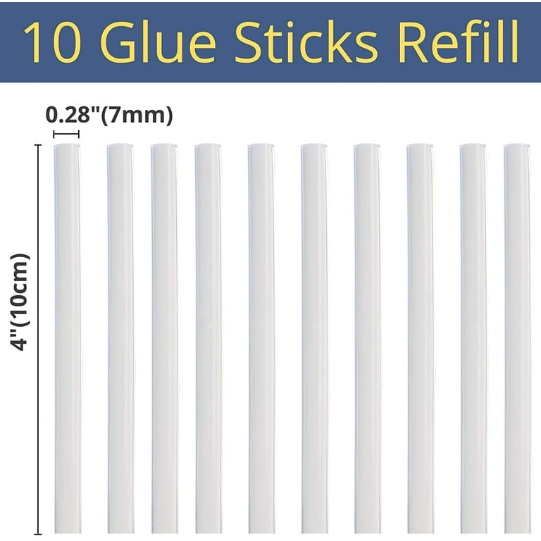 Mr. Pen– Hot Glue Gun Kit, Hot Melt Glue Gun Mini with 20pcs Glue Gun  Sticks and 20Wood Craft Sticks and 8Finger Protector - Mr. Pen Store