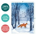thumbnail image 4 of Tree-Free Greetings Solstice Greeting Card, 5 x 7, Togetherness Fox (GO68814), 4 of 5