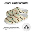 thumbnail image 6 of Goofa Dachshund Dog Print Womens Mens Cotton Lightweight House Slippers , Washable Home Slippers,Indoor Comfy Bedroom Cozy Slippers-37/38, 6 of 7