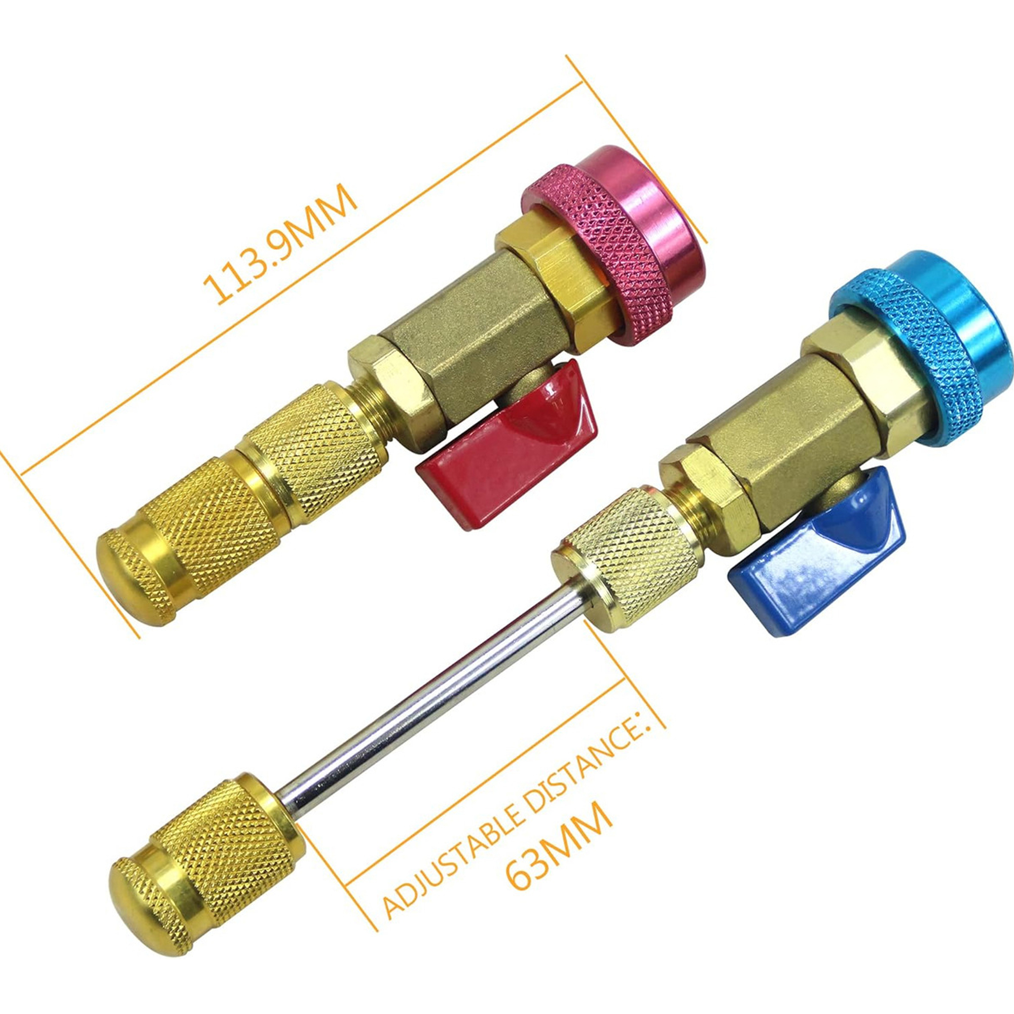 R134a Valve Core Tool - High/low Pressure (red/blue) 2 Pack