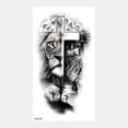 thumbnail image 5 of Pegatina de papel para tatuaje de animales, tigre, león, cabeza de lobo, medio brazo, pegatina grande de transferencia de agua, 5 of 5