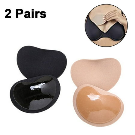 Gealach r Reusable Push Up Bra Liners  2 Pairs  with Adhesive  Instant Breast Lift  Fun Colors  Bikini & Sports Bra Inserts