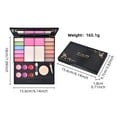 thumbnail image 3 of Set de maquillaje 5024 | Paleta de sombras de ojos perladas de 22 colores - maquillaje nude para ojos | 6 labiales | 2 rubores | 2 polvos faciales | Incluye aplicadores y esponja para polvos | Para, 3 of 8