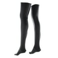 thumbnail image 5 of Metallic Faux Leather Glossy Thigh High Stockings for Womens Nightclub Cosplay Wet Look Over Knee Long Socks Lingerie, 5 of 8