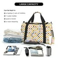 thumbnail image 5 of Rateoe Colorful Checkered 1 Pattern Gym Bag for Women, Duffle Bag for Travel with Wet Pocket, Carry on Weekender Bags for Women, Water Resistant Travel Bag Duffel Bag, 5 of 7