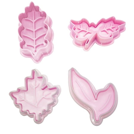 

Cute Fuuny Cake Pastry/Cookie/Fondant Stamper Leaves Cookie Plunger Cutters