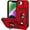 Red, variant on REQO for iPhone 16e Case 2025 with Stand Ring Holder & Slide Camera Cover for Apple iPhone 16e Phone Case Silicone&PC Magnetic Heavy Duty Rugged Hard Military Grade Protective Cover