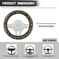 thumbnail image 7 of Yuyamidu Leopard Print Steering Wheel Cover for Women Winter Warm Auto Steering Wheel Pads Accessories for Cars Sedans Flannel Car Steering Wheel Decorations, 7 of 7