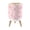 Color 4, variant on Small Trash Can with Lid Pink Floral Paisley Seamless White Botanical Leaves Vintage Decorative 1.8 Gallon Dog Proof Trash Can Round Garbage Can Waste Bin Wastebasket for Nursery Bedroom Living Room