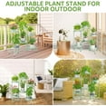 thumbnail image 2 of Large Plant Stand Indoor Wide Tall Corner Metal Plant Stands Outdoor for Multiple Plants Folding ed Flower Display Holder Rack Shelf, 2 of 7