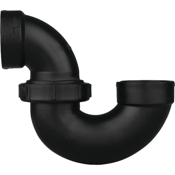 Charlotte Pipe Schedule 40 2 in. Hub x 2 in. Dia. Hub ABS P-Trap