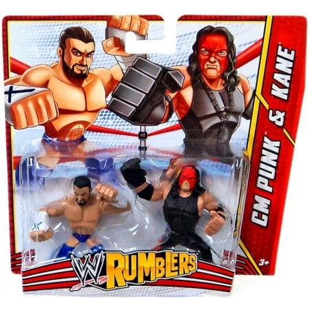 WWE Wrestling Rumblers Series 3 CM Punk & Kane Mini Figure