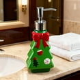 thumbnail image 4 of TIELUTT Ceramic Soap Dispenser 3D Jolly Santa Design Refillable Hand Soap Bottle Kitchen Storage Containers Glass Milk And Cereal Container Food Prep Container Home Organizers And Storage Sealed Conta, 4 of 5