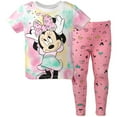 thumbnail image 1 of Disney Minnie Mouse Big Girls Knotted Graphic T-Shirt Legging Yellow / Pink 10-12, 1 of 5