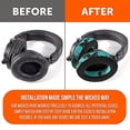 thumbnail image 2 of WC Wicked Cushions Velour Replacement Earpads for ATH M50X - Compatible with ATH M40X / M50XBT / HyperX Cloud 1 & 2 / SteelSeries Arctis 3/5 / 7 / 9X & Pro/Stealth 600 & More (Speedracer Cyan), 2 of 4