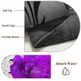 thumbnail image 6 of Area Rug for Living Room, Purple Rose Non-Slip Indoor Large Carpet for Bedroom/Dining Room, Raindrops Floral Butterfly Abstract Grey Art Washable Low-Profile Rectangle Floor Runner Rugs - 4 x 6 Ft, 6 of 8