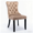Khaki, variant on DONICK Velvet Upholstered Dining Chairs , Kitchen & Dining Room Chairs, Nailheads Tufted, Soft, Solid Wood Frame (Khaki, Set of 2)