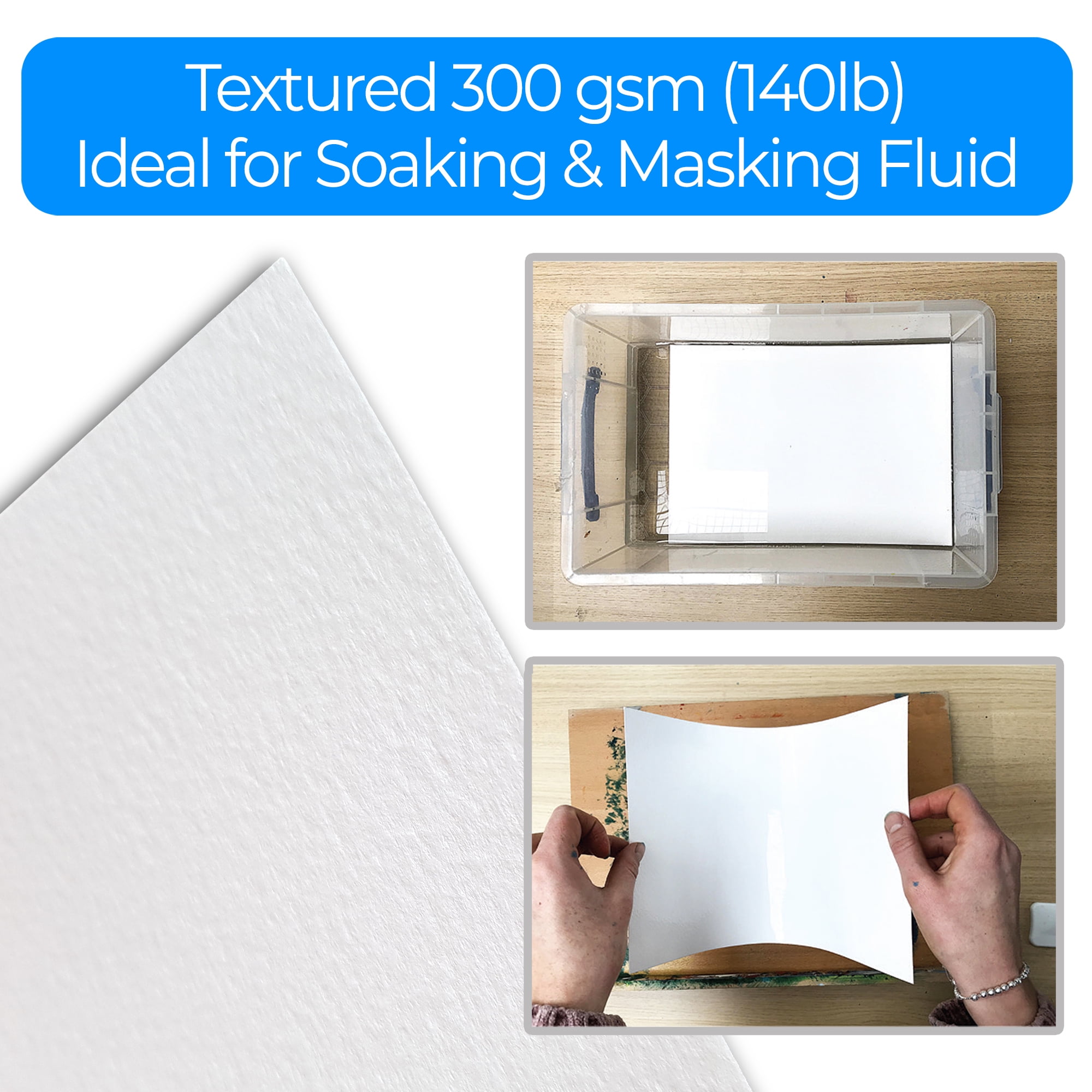 Zieler A3 Artists Watercolour Paper Fine Grain Texture Jumbo 50 sheets
