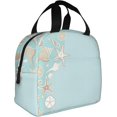 thumbnail image 1 of Shell Lunch Bag Insulated Lunch Box,Seashells Beach Party Theme,Reusable Leakproof Cooler Cooling Tote With Front Pocket For Men Wome,Yellow White, 1 of 6