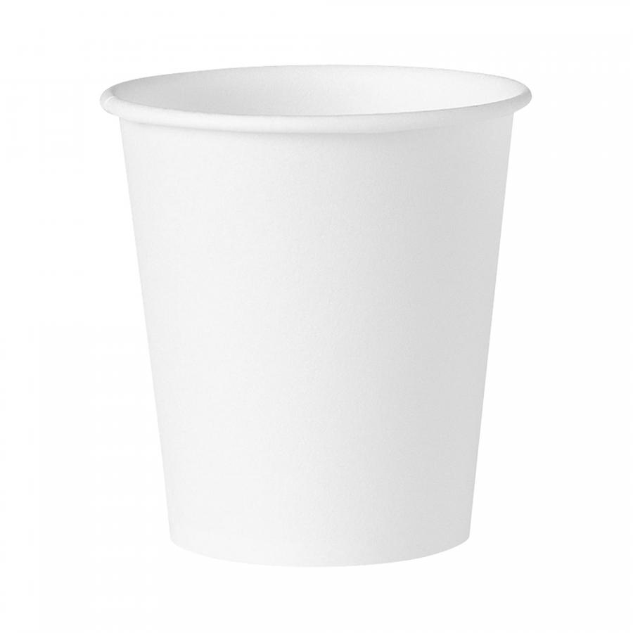 Bare EcoForward Disposable Paper Drinking Cup, White, 3 oz., 100 Count