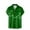 Green, variant on PMUYBHF Male Men's St Patrick's Day Clothing Mens St. Day Santa Digital 3D Printing Short Sleeve Lapel Button Shirt Top Black XXXL