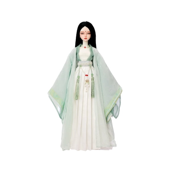 BJD Doll 1/4  Lunai Chinese Myth - Handmade Taoist Priestess Full Set W/ Imperial Crown Artisan Resin