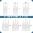 thumbnail image 4 of Mirrored Bi-Fold Doors 48" x 80" (Double 24" x 80" Doors) Folding Closet Door with Hardware Kit, Interior Mirror Closet Doors Pre-Drilled Holes Easy Assembly, 4 of 5