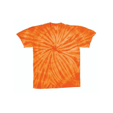 Blue Tile Design - Faded Cyclone Scattered Pattern Design Unisex Adult Tie Dye T-Shirt Tee
