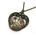 thumbnail image 5 of Steampunk Mechanical Clockwork Heart Necklace for Women, Cogs and Gears, Gift for Women, 5 of 8