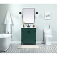thumbnail image 6 of Elegant Decor Grant 30" MDF Single Bathroom Vanity with Backsplash in Green, 6 of 8