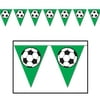 Beistle Sports Party Soccer Ball Pennant Banner (Case of 12)