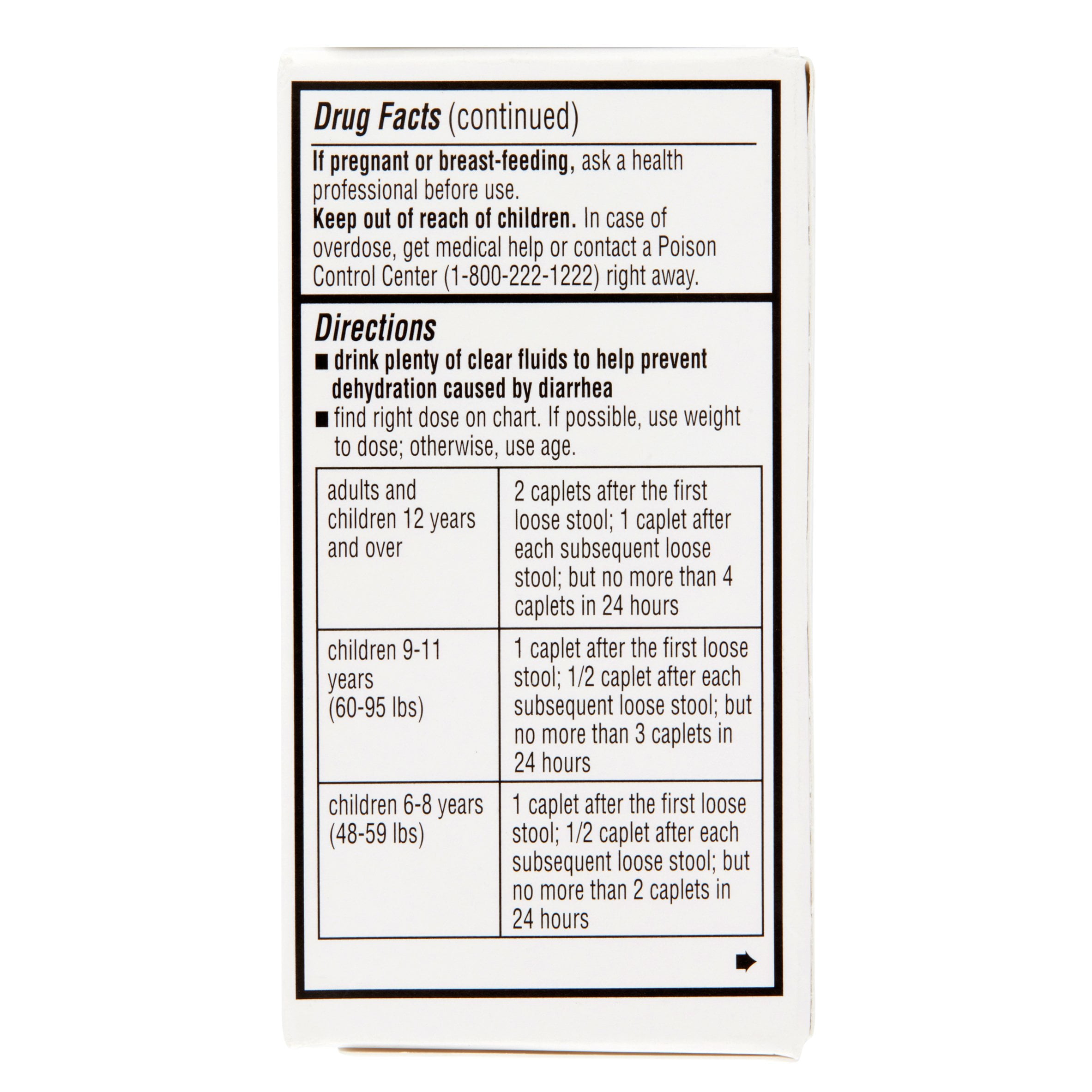 Quality Plus Caplets for Diarrhea Relief, Loperamide HCl 2mg, 12 Count