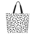 thumbnail image 3 of Fuzoiu Fish Bone Print Tote Bags for Women,Shoulder Bag, Gym Tote,Top Handle Ladies Shoulder Bags for Work Beach Travel and Shopping Grocery, 3 of 9