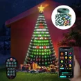 thumbnail image 2 of Luces LED inteligentes para árbol de Navidad con temporizador remoto, sincronización de música, control por aplicación Bluetooth, luces para árbol de Navidad, decoración de fiestas de hadas, 2 of 5
