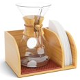 thumbnail image 1 of HEXNUB - Caddy para cafetera vertedora Soporte de bambú compatible con garrafas de café Chemex Bodum Cosori Estera resistente al calor Soporte de filtro para cafetera de goteo - Estera marrón, 1 of 5
