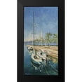 thumbnail image 2 of Strube, Ling 11x18 Black Modern Framed Museum Art Print Titled - A Small Harbour in Italy, 2 of 5