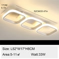 thumbnail image 6 of ADISUN LED Flush Mount Ceiling Light Modern Square Lighting Fixture Lamp for Hallway Bedroom Kitchen Office Living Room Lighting, Warm White, 6 of 7