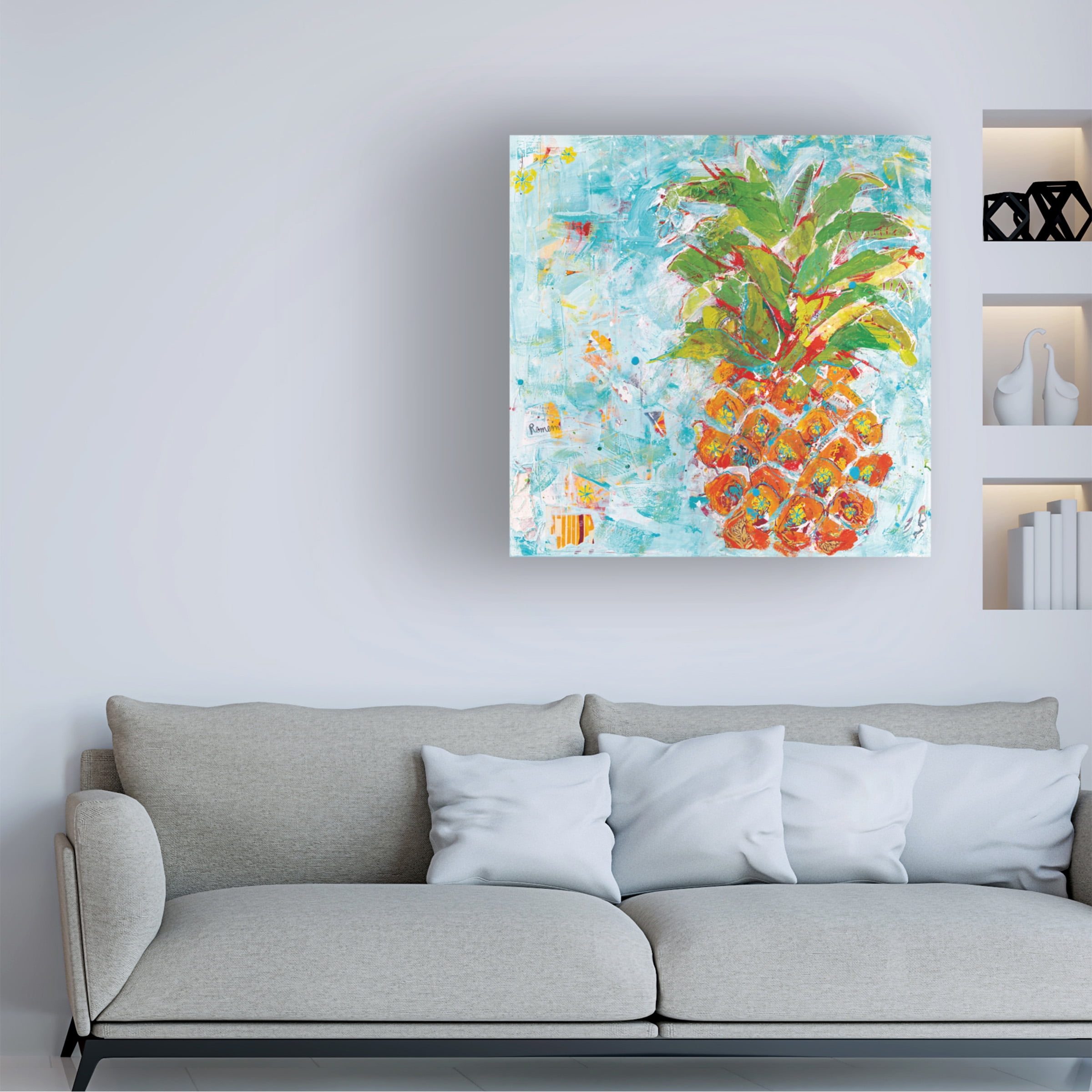 Kellie Day 'Pineapple Bright' Canvas Art