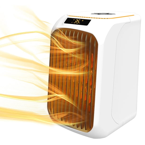 Calentador doméstico 3 velocidades LED pantalla de temperatura Mini eléctrico 1200 W de alta potencia pequeño escritorio PTC
