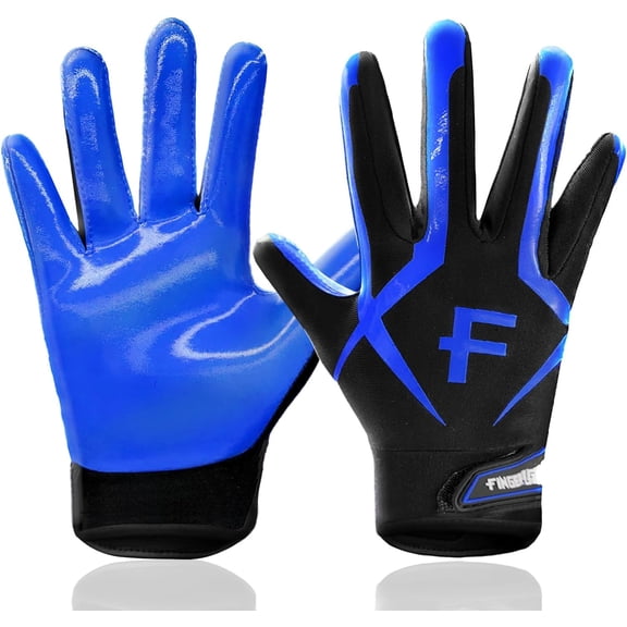 Football Receiver Gloves Youth Receiving Gloves Pro 3.0 Durable Breathable Flexible for Kids Boys Girls in White Red Black Blue Small Large Medium X-Large