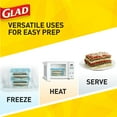 Gladware Freezerware 64oz Large Rectangle 2ct