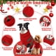 thumbnail image 3 of Jersey para perro AURUZA con diseño de muñeco de nieve navideño, cuello alto, cálido, talla M, 3 of 7