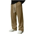 thumbnail image 2 of Kalauyu Mens Sweat Pants Casual Baggy Pants Wide Leg Loose Fit Joggers Sweatpants Elastic Waist Drawstring with Pockets, 2 of 9
