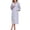 Gray, variant on EA'S SECRET 100% Cotton Robe for Women Zipper Front Womens Robes Knee Length Kimono Bathrobe Summer Loungewear Lightweight Housecoat(Dusty Rose,XL)